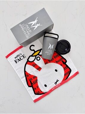 Miffy Face Towel & Uniqlo Bottle/Tumbler Bundle